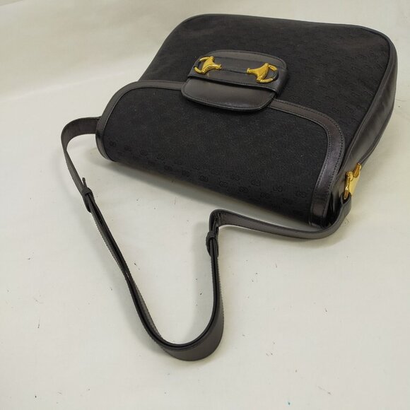 Gucci 1955 Horse-bit Black Micro Guccissima Leather Shoulder Crossbody Bag - Picture 5 of 7